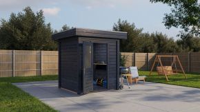 Select tuinhuis Den Haag A1 klasse kwaliteit zwart 200x200 + EPDM Pakket