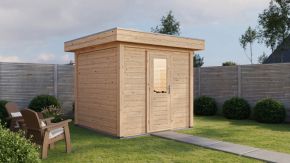 Select tuinhuis Garderen A1 klasse, onbehandeld 250x250 + EPDM Pakket + fundamentbalken